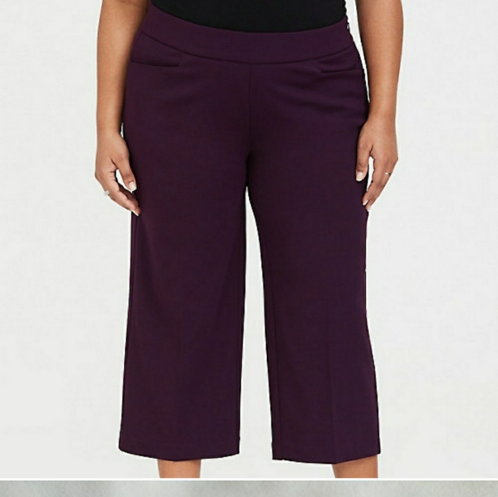 Purple Culotte Torrid Pants